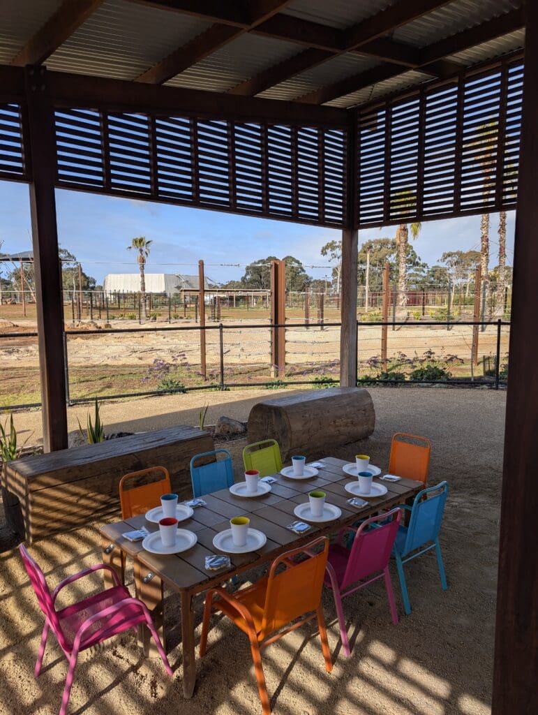 Shelters Inside Kids Party set up