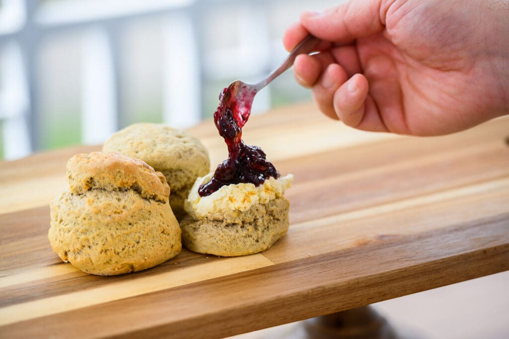 Scones for Mothers Day at Melbourne Zoo