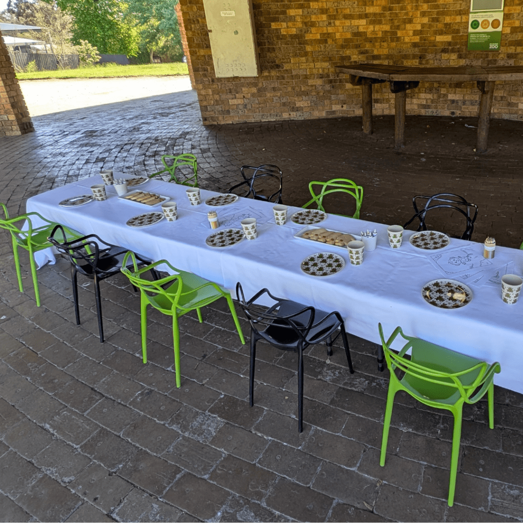 Outdoor Pavilion Kids Birthday Party Melbourne Zoo
